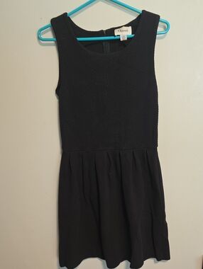 Ganni Black Textured Sleeveless Dress